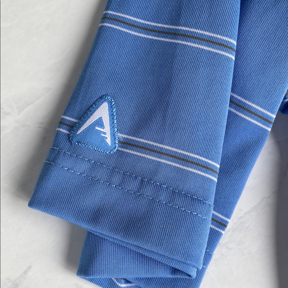 Antigua Men’s Golf Polo Shirt University of Tennessee UT Vols Blue Stripe Large - Picture 3 of 5